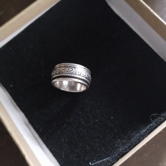 Vintage Sterling Silver Mexico Taxco Spinner ring - Picture 2 of 5